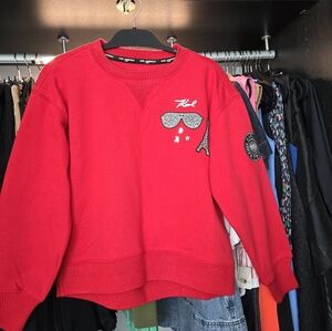 Karl Lagerfeld Red Sweater